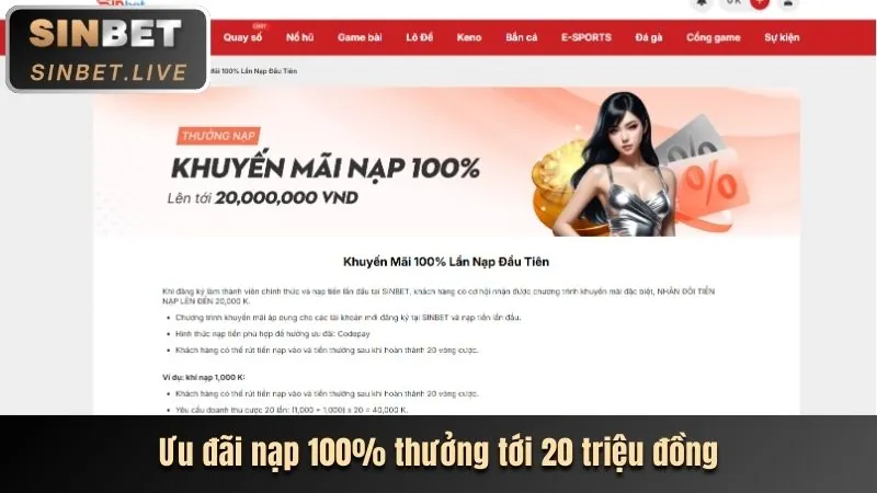 Nhận khuyến mãi khi đăng nhập VVWIN